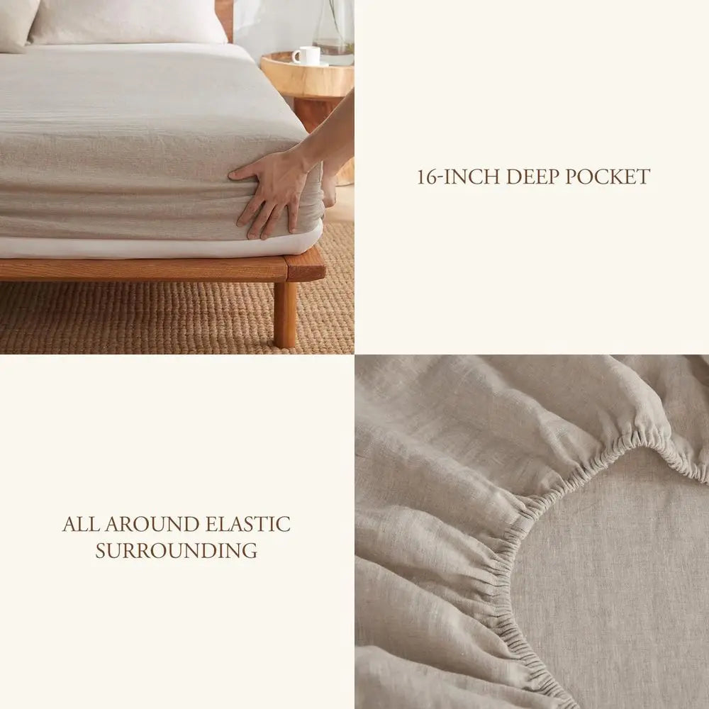 Linen Sheets Set, 100% French Linen From Normandy