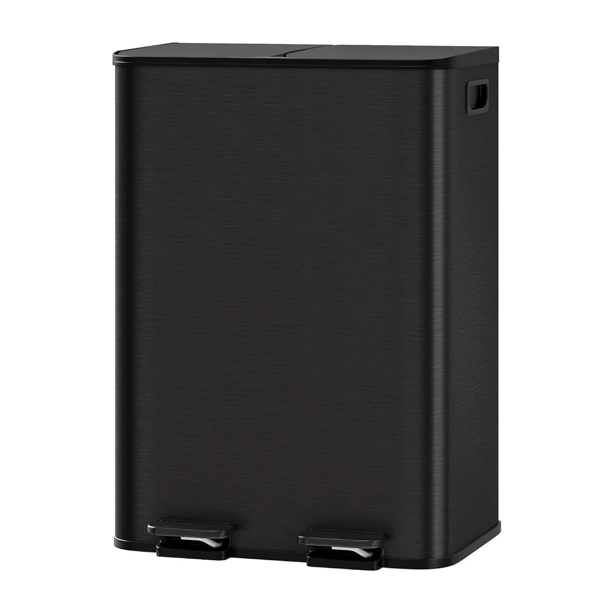 TWISTER Stainless Steel Dual Trash Can With Lid And Pedal