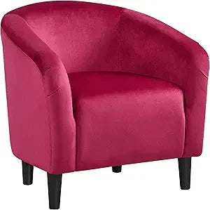 Boucle Barrel Chair With Sherpa Upholstery For Living Room