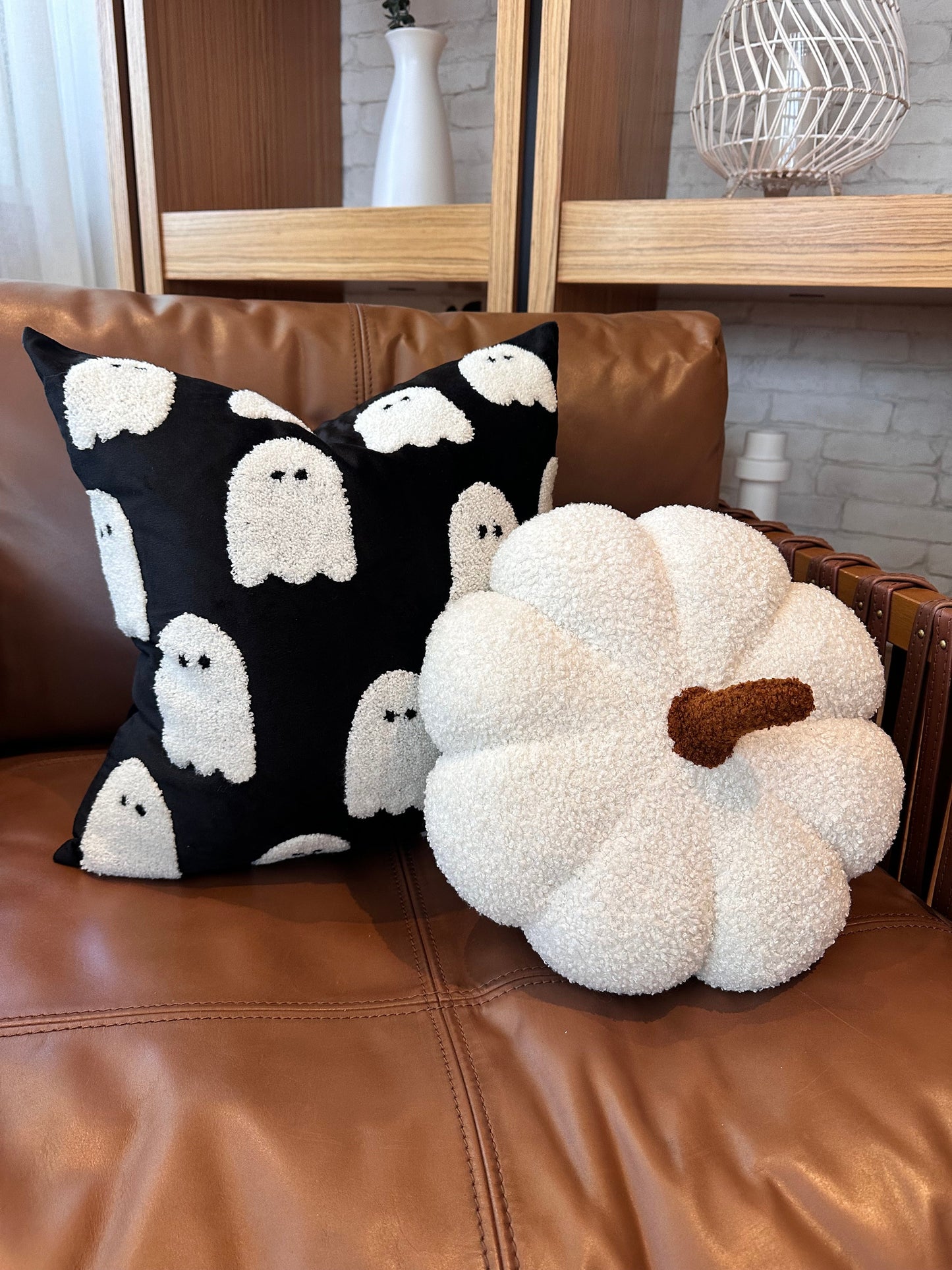 Velvet Ghost Pillow Cover For Halloween Decor Preorder