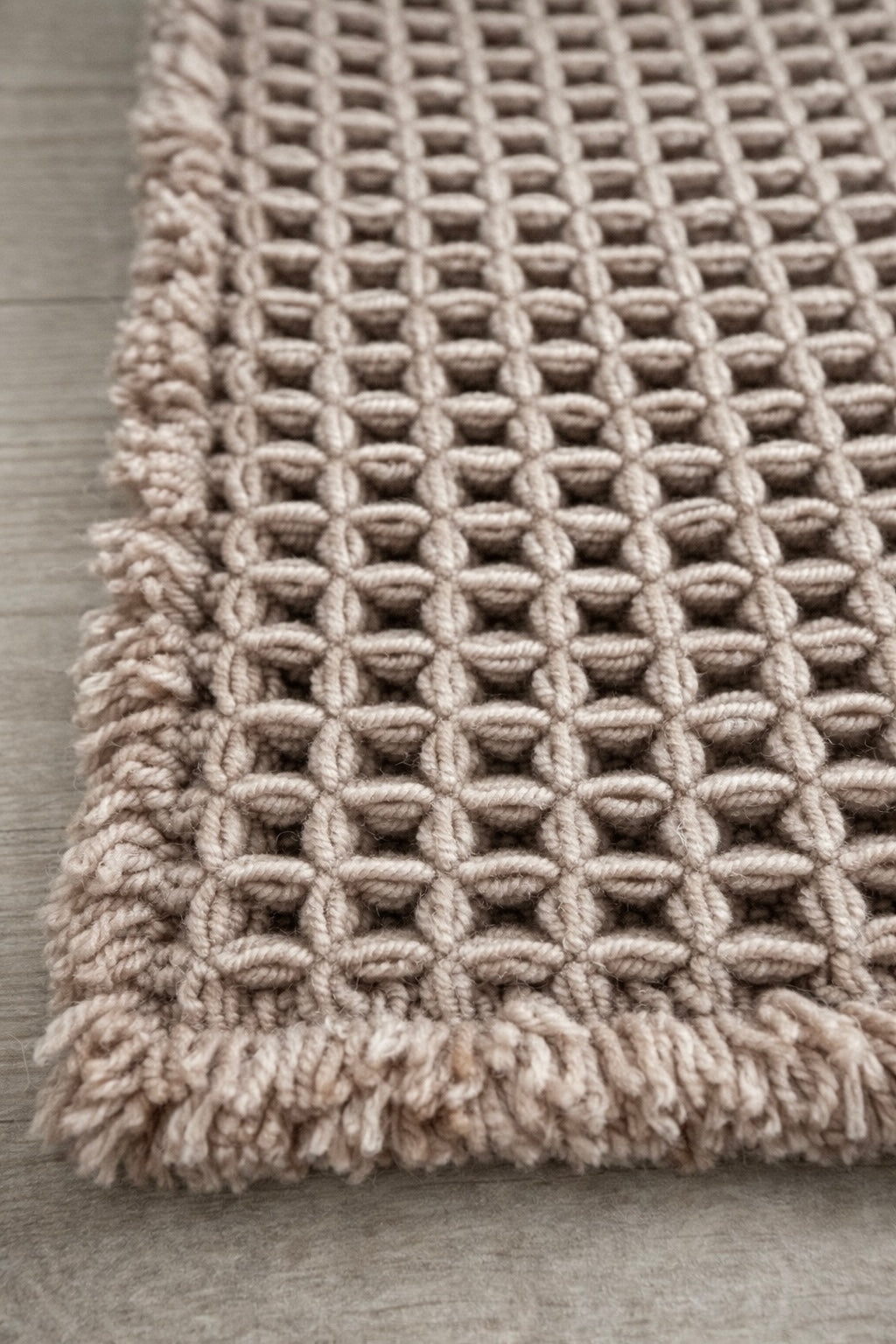 Siena Handwoven Bath Mat With Soft Textured Waffle Weave