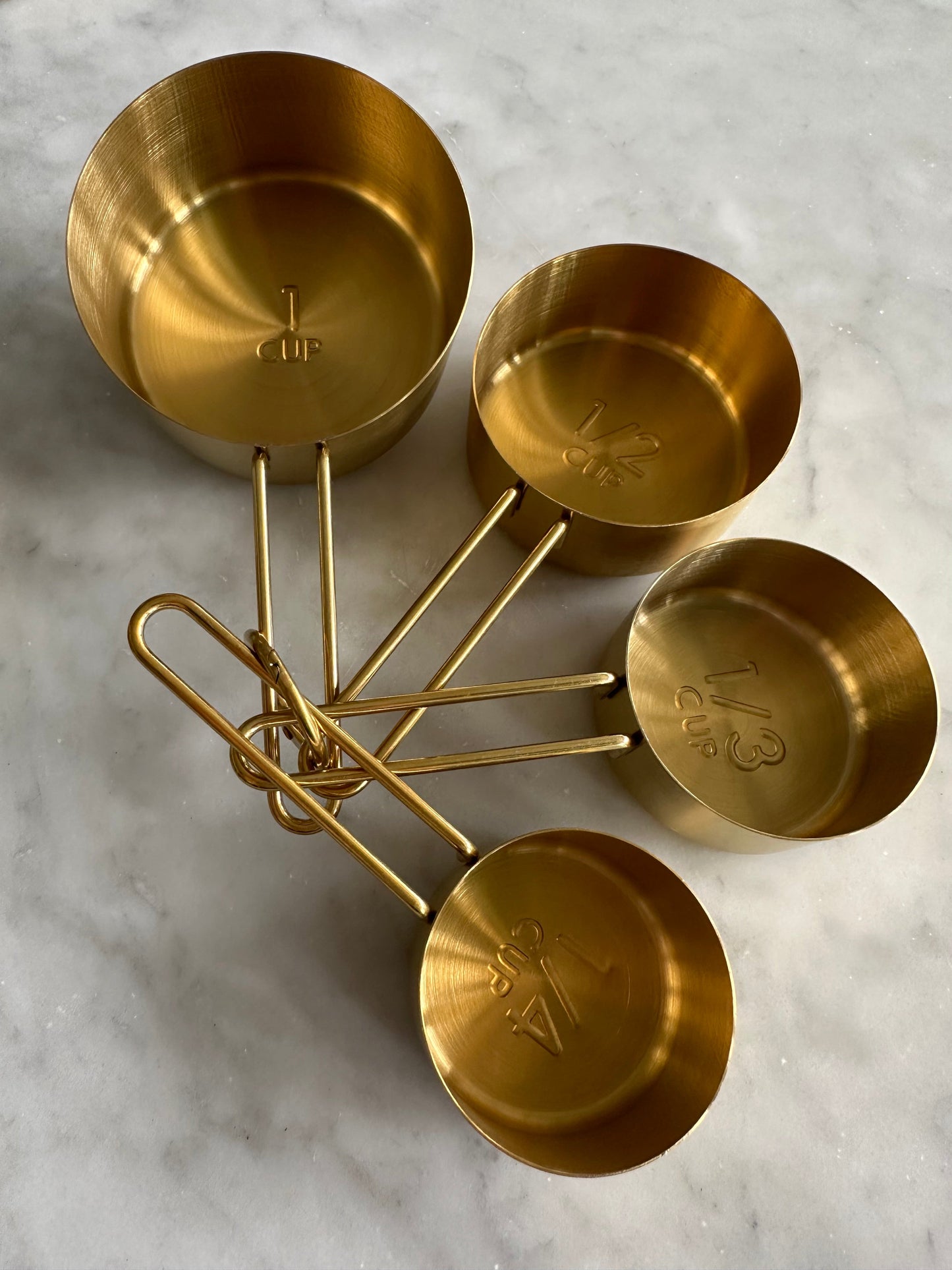 Sorrento Gold Measuring Cups & Spoons Set