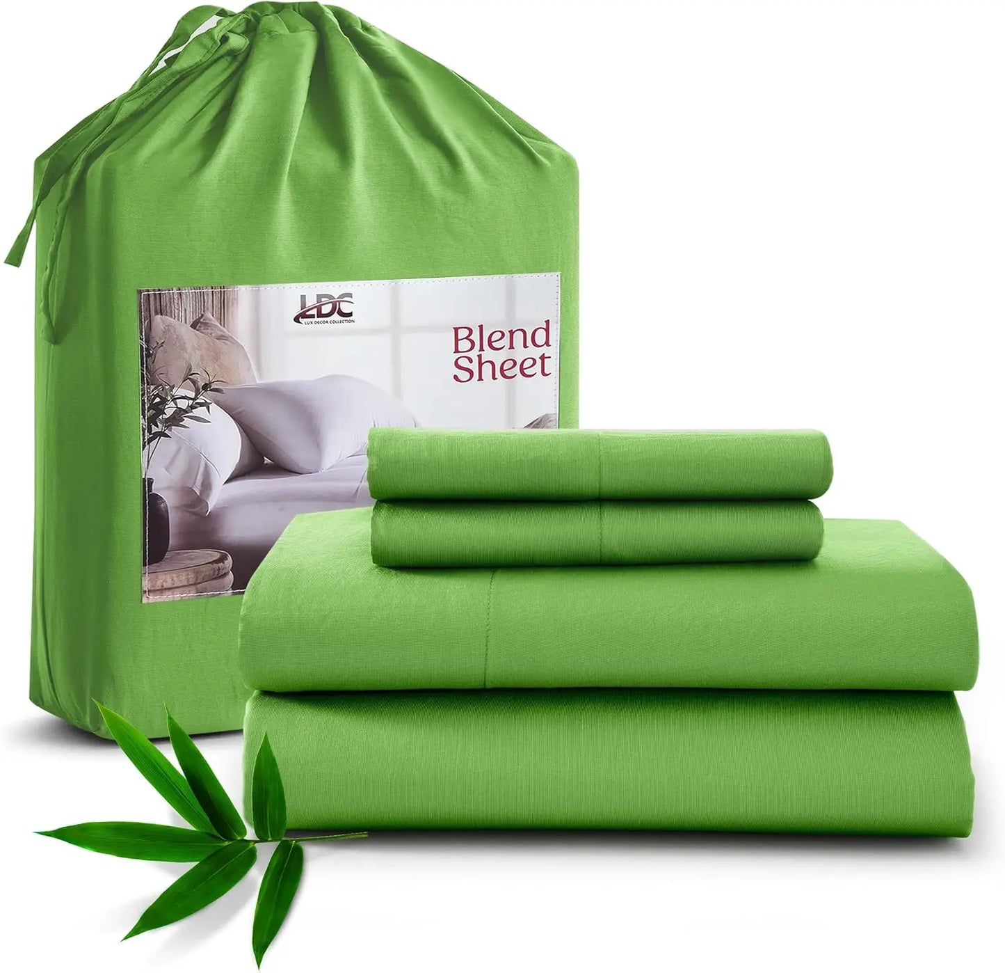 LDC Lux Decor Collection Bamboo Viscose Sheet Set Organic Blend