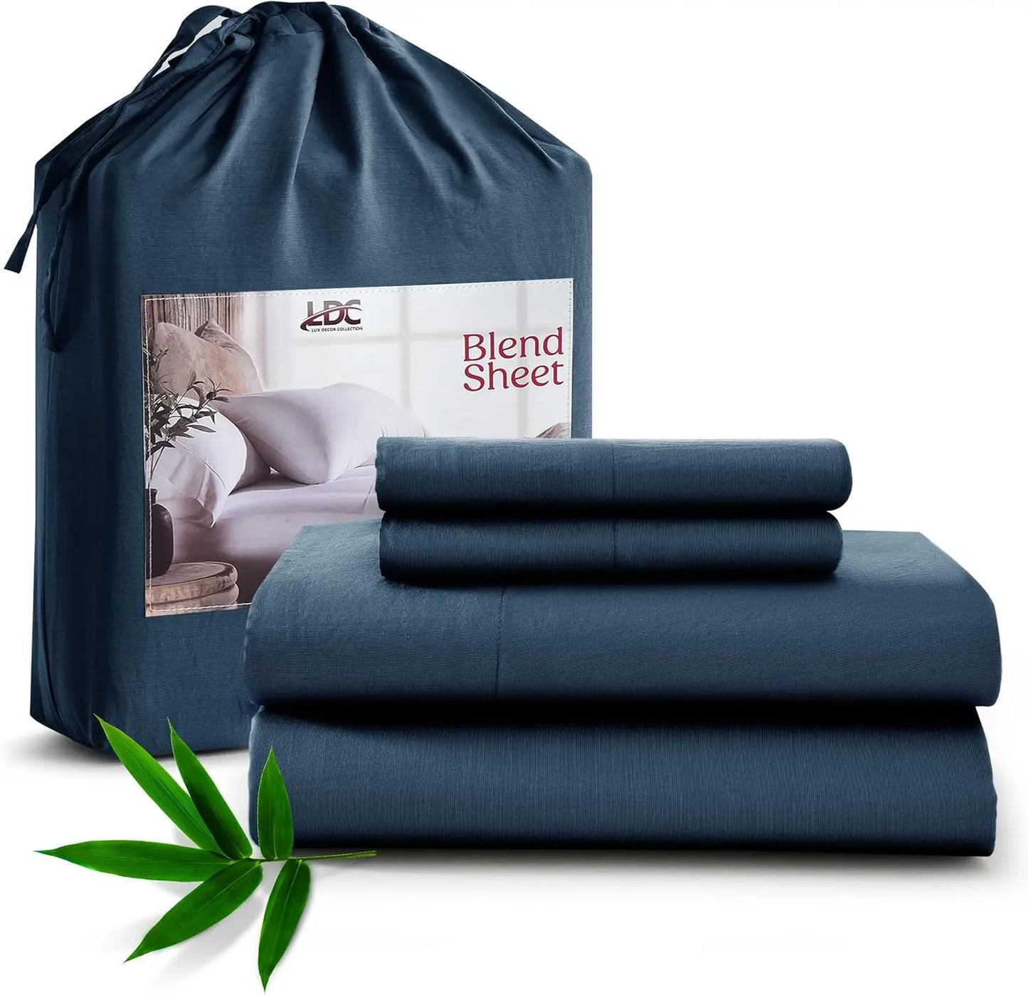 LDC Lux Decor Collection Bamboo Viscose Sheet Set Organic Blend