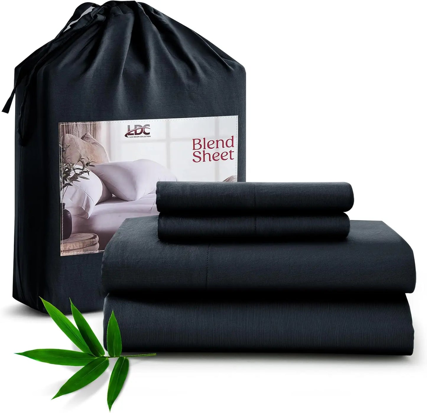 LDC Lux Decor Collection Bamboo Viscose Sheet Set Organic Blend