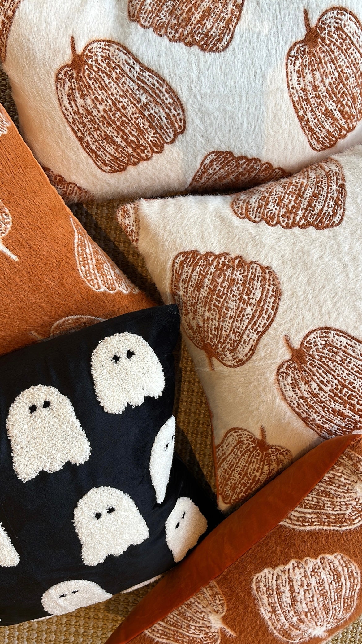 Velvet Ghost Pillow Cover For Halloween Decor Preorder