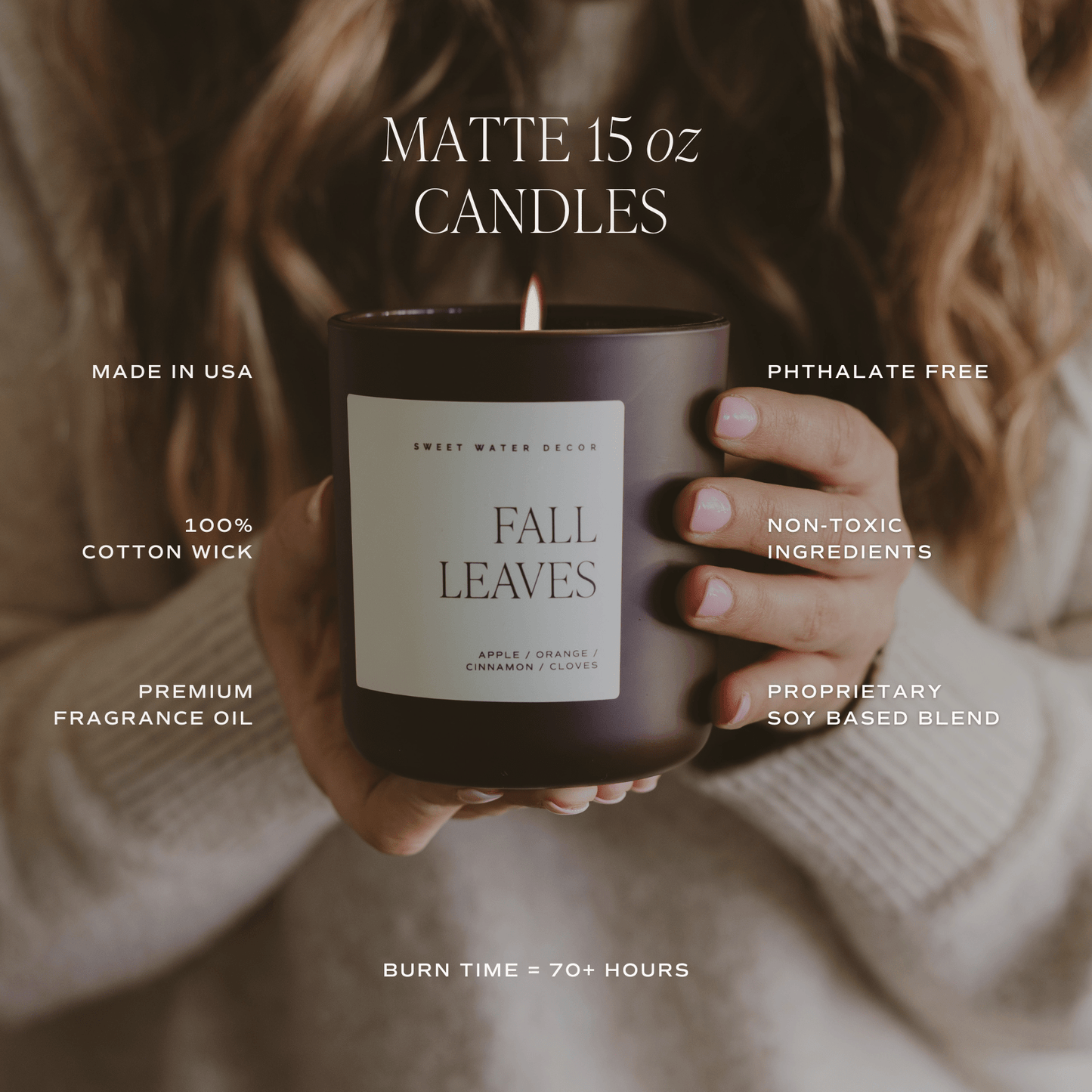 Cozy Season Soy Candle - Olive Matte Jar - 15 oz