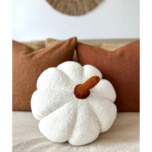 Premium Sherpa Pumpkin Pillow For Cozy Autumn Decor