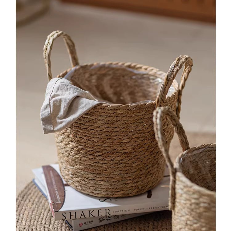 French Country Seagrass Planter Basket Includes Liner
