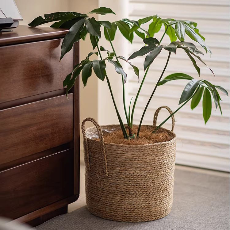 French Country Seagrass Planter Basket Includes Liner