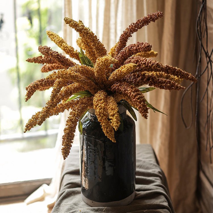 Artificial Millet Bundle Plant Handmade Realistic Decor