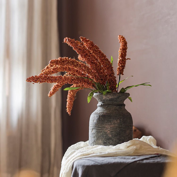 Artificial Millet Bundle Plant Handmade Realistic Decor