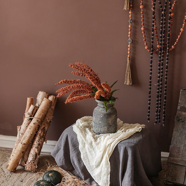 Artificial Millet Bundle Plant Handmade Realistic Decor
