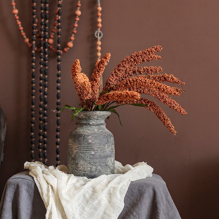 Artificial Millet Bundle Plant Handmade Realistic Decor