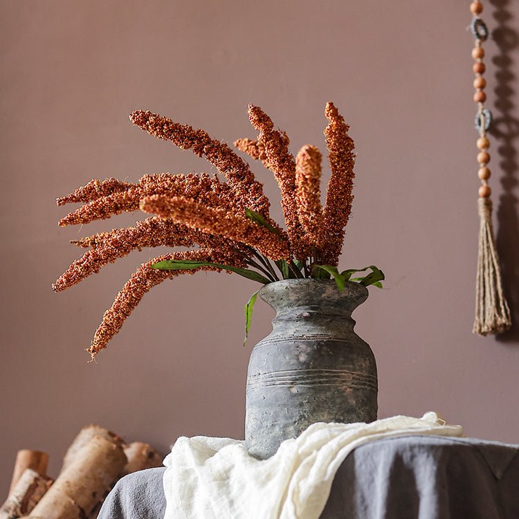 Artificial Millet Bundle Plant Handmade Realistic Decor
