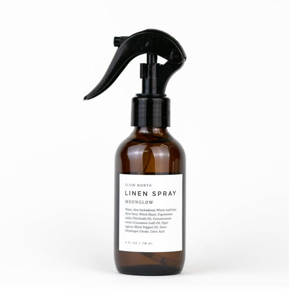 Moonglow Linen Spray With Patchouli Cinnamon Black Pepper Essential Oils