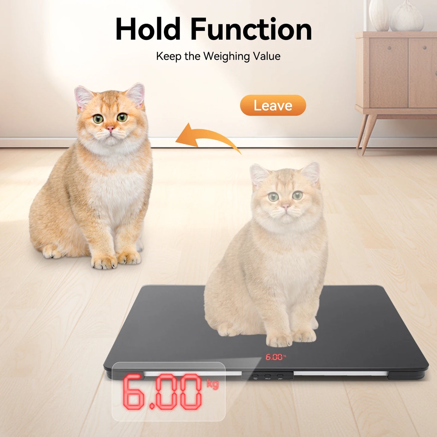 Digital Pet Scale for Dogs and Cats with LCD Display