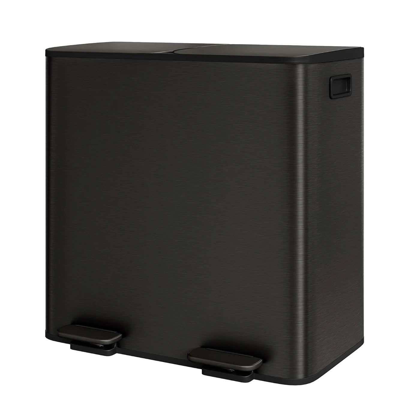 TWISTER Stainless Steel Dual Trash Can With Lid And Pedal