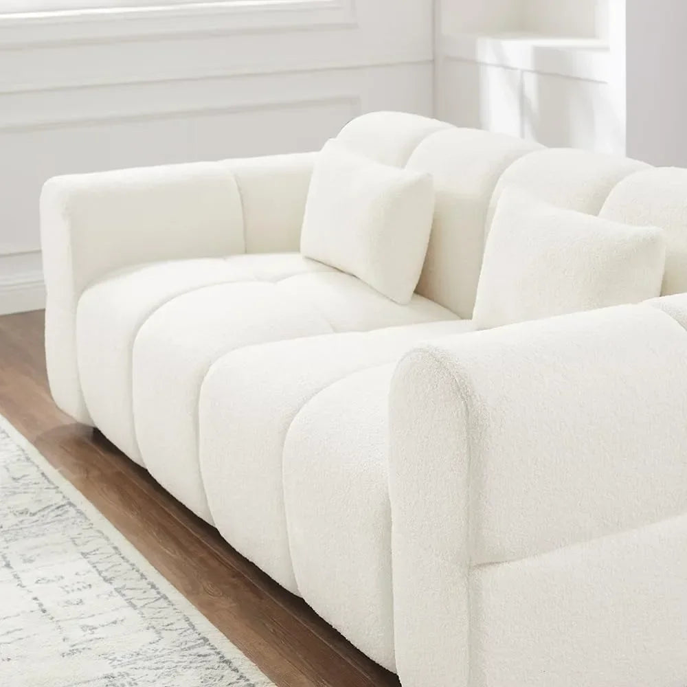 Guangbai Oversized Boucle Sofa Couch Living Room Comfort
