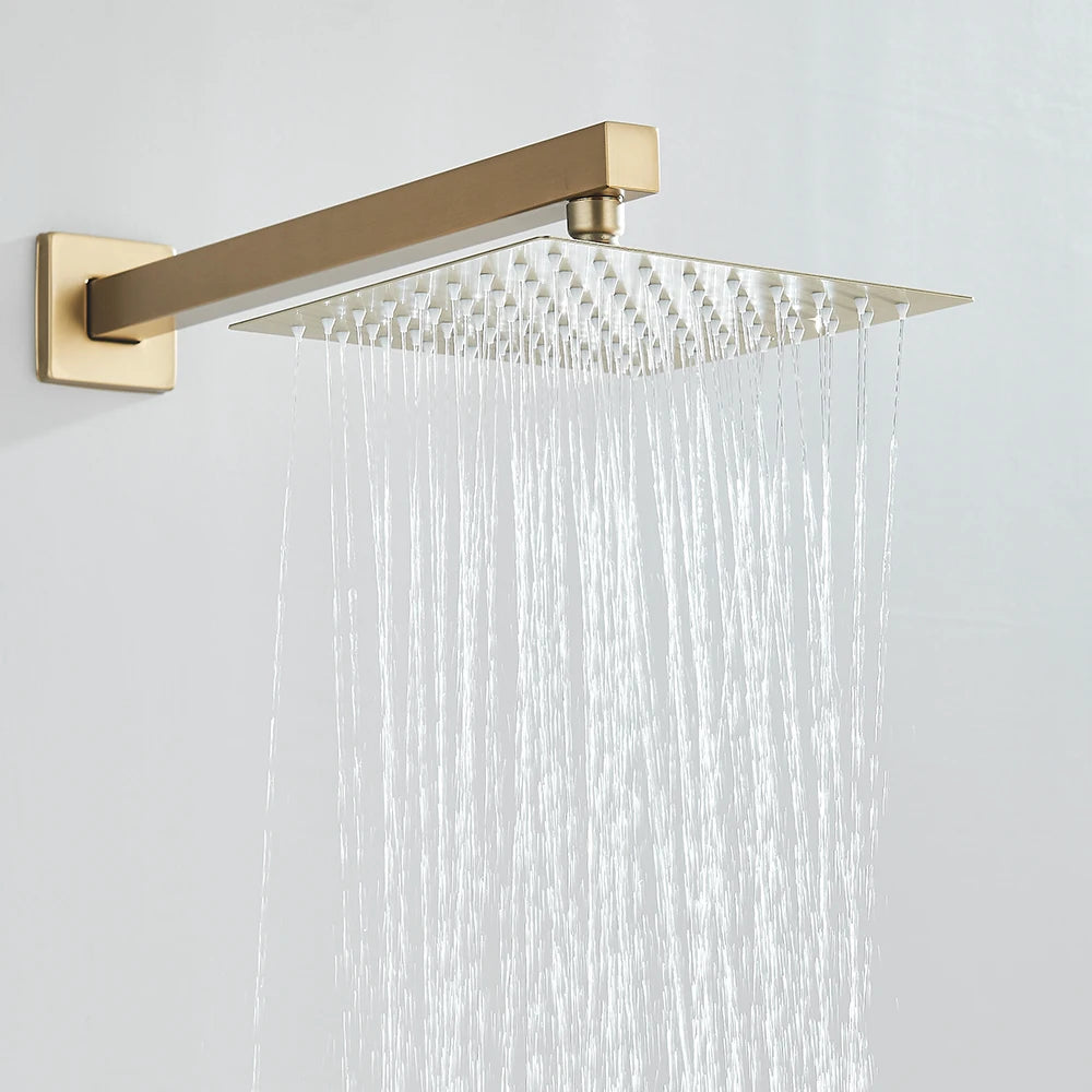 Quyanre Concealed In Wall Shower System With Rain Shower