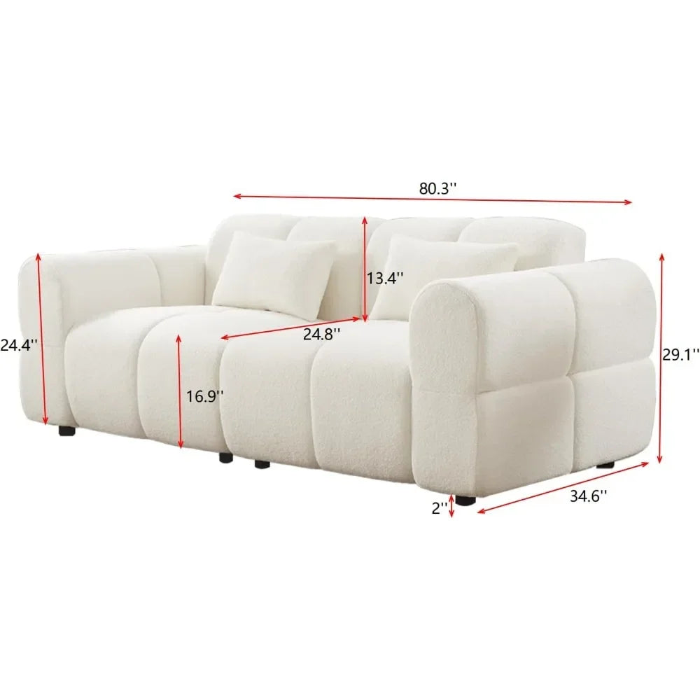 Guangbai Oversized Boucle Sofa Couch Living Room Comfort