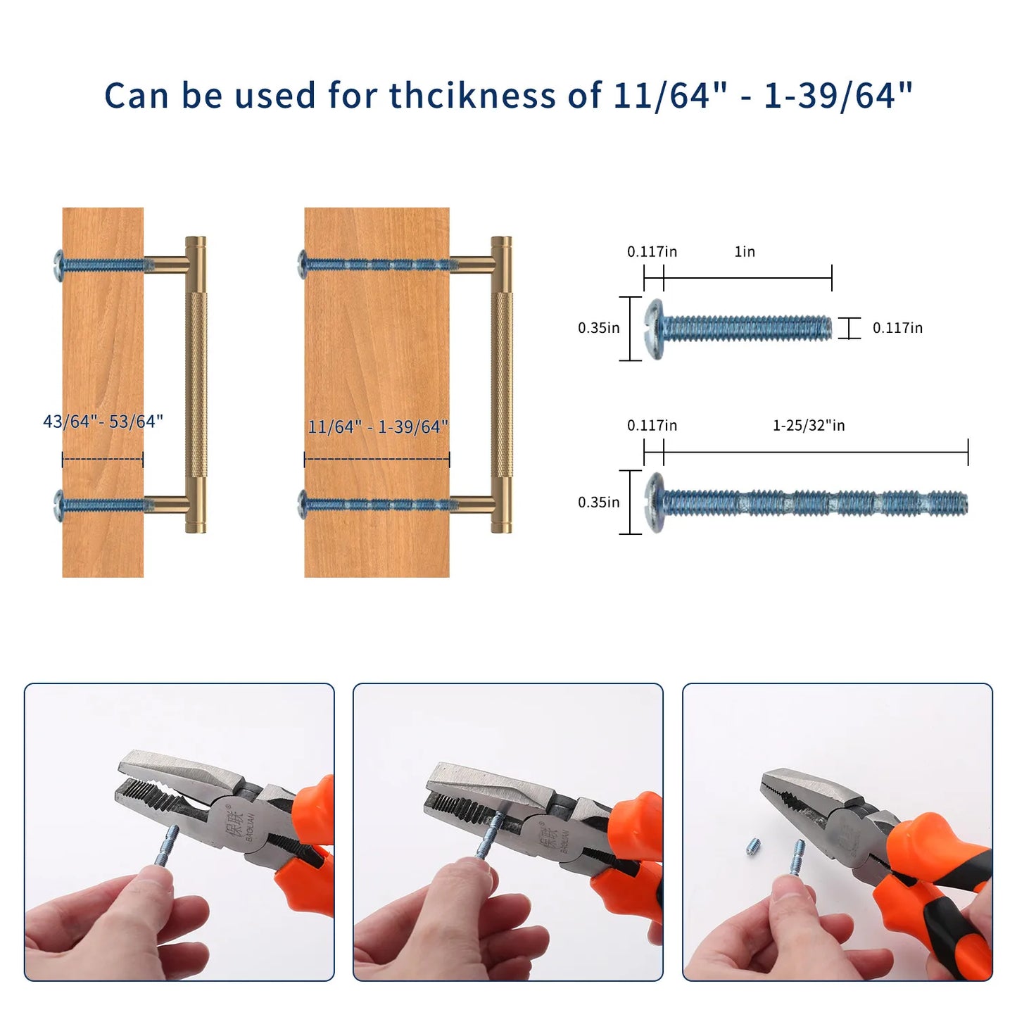 Alzassbg Cabinet Handles 10 Piece Set
