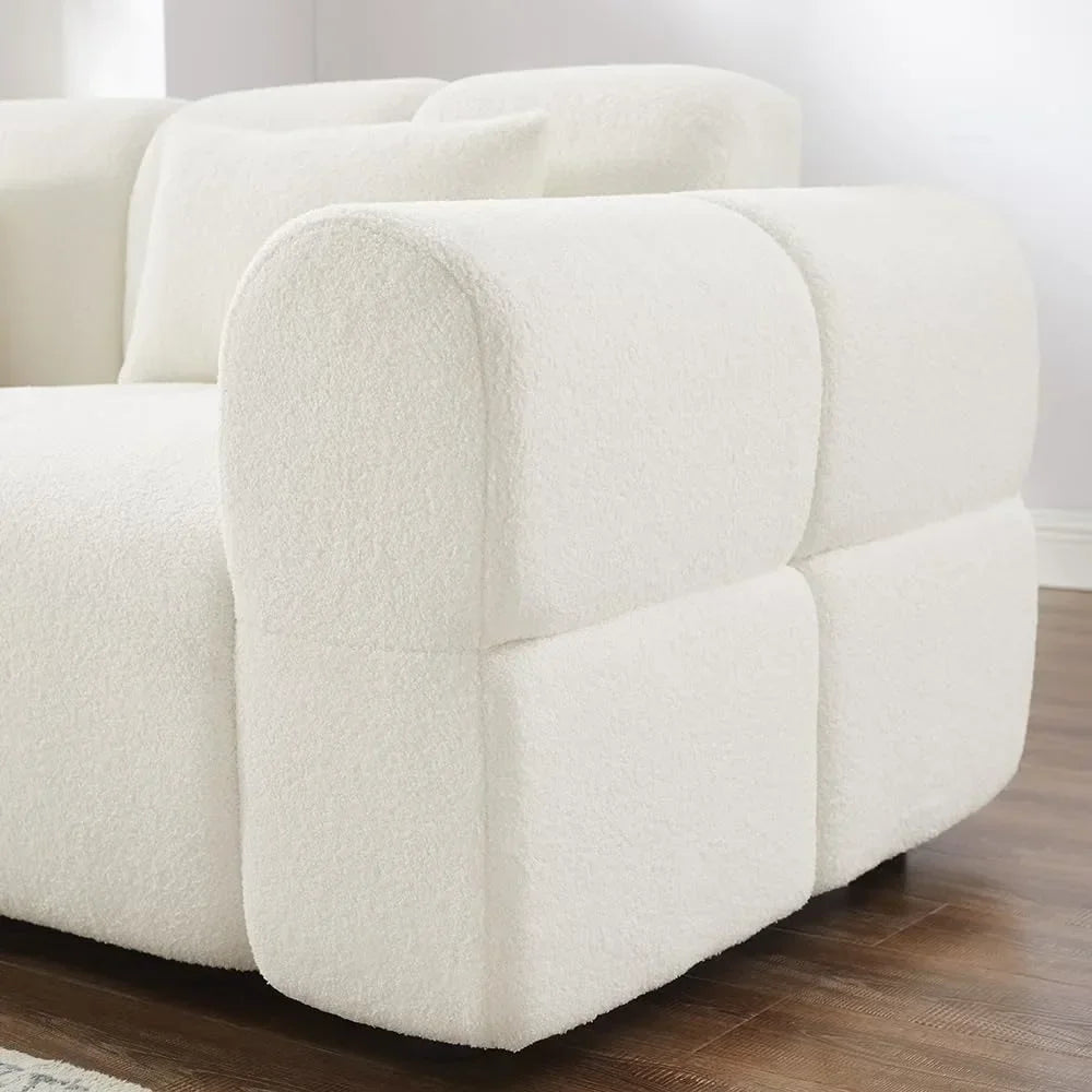 Guangbai Oversized Boucle Sofa Couch Living Room Comfort