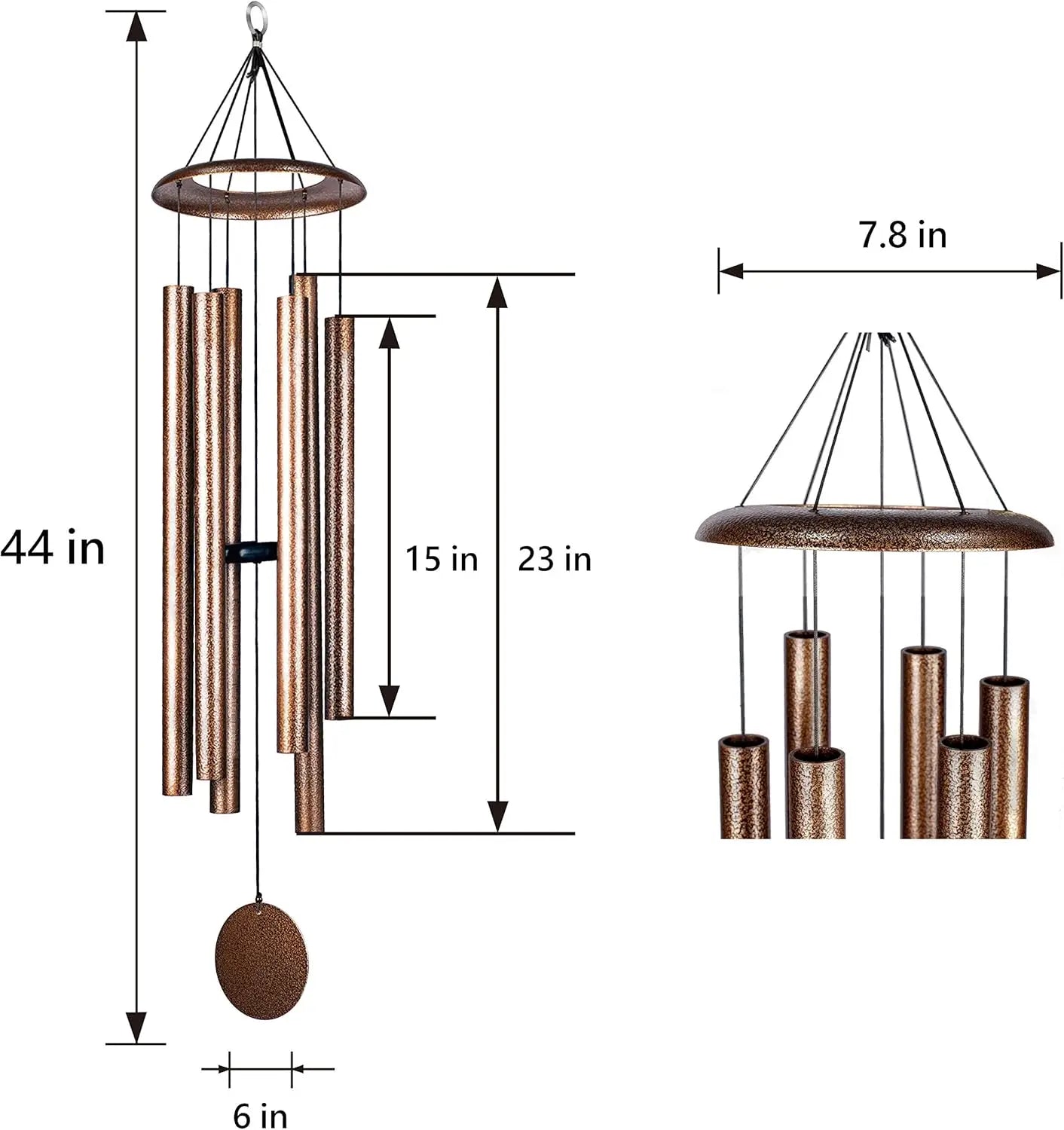 Deep Tone Wind Chimes for Outdoor Garden and Memorial