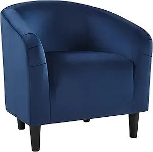 Boucle Barrel Chair With Sherpa Upholstery For Living Room