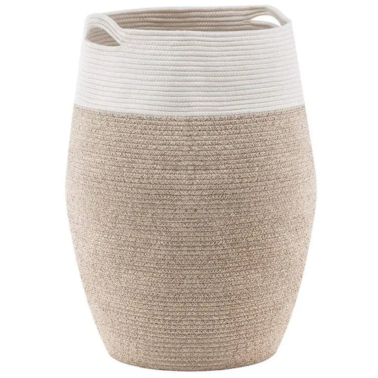 Rope Laundry Hamper Woven Collapsible Basket For Laundry Room