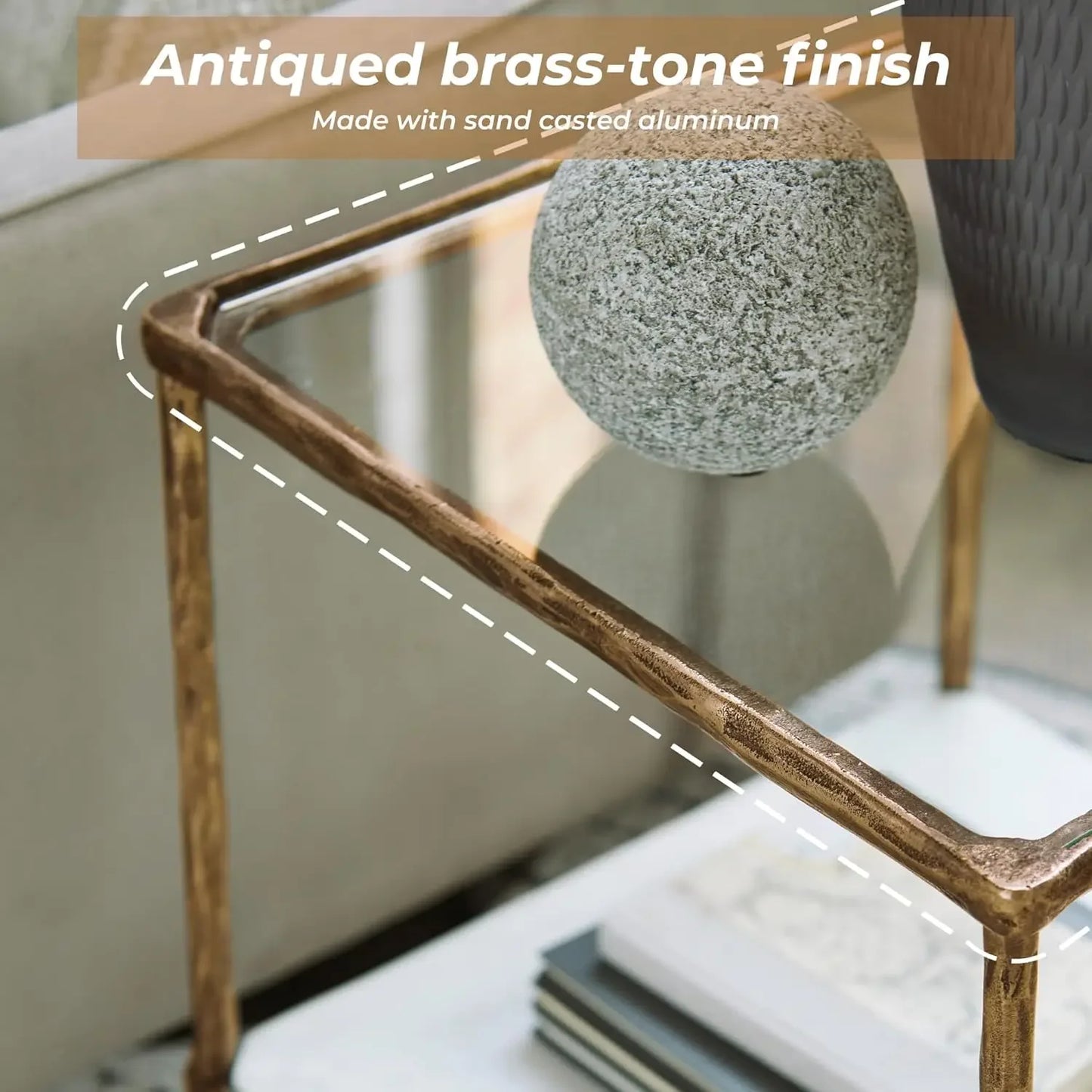 XMSJ Ryandale Contemporary Accent Table for Living Room Decor