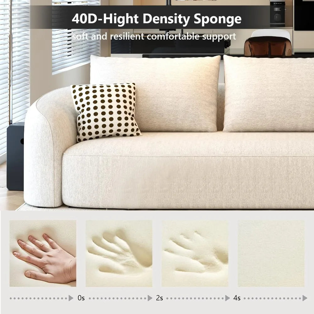 Modern Sectional Sofa L-Shape Couch For Living Room