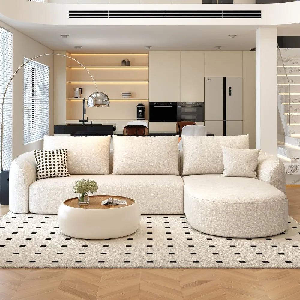 Modern Sectional Sofa L-Shape Couch For Living Room