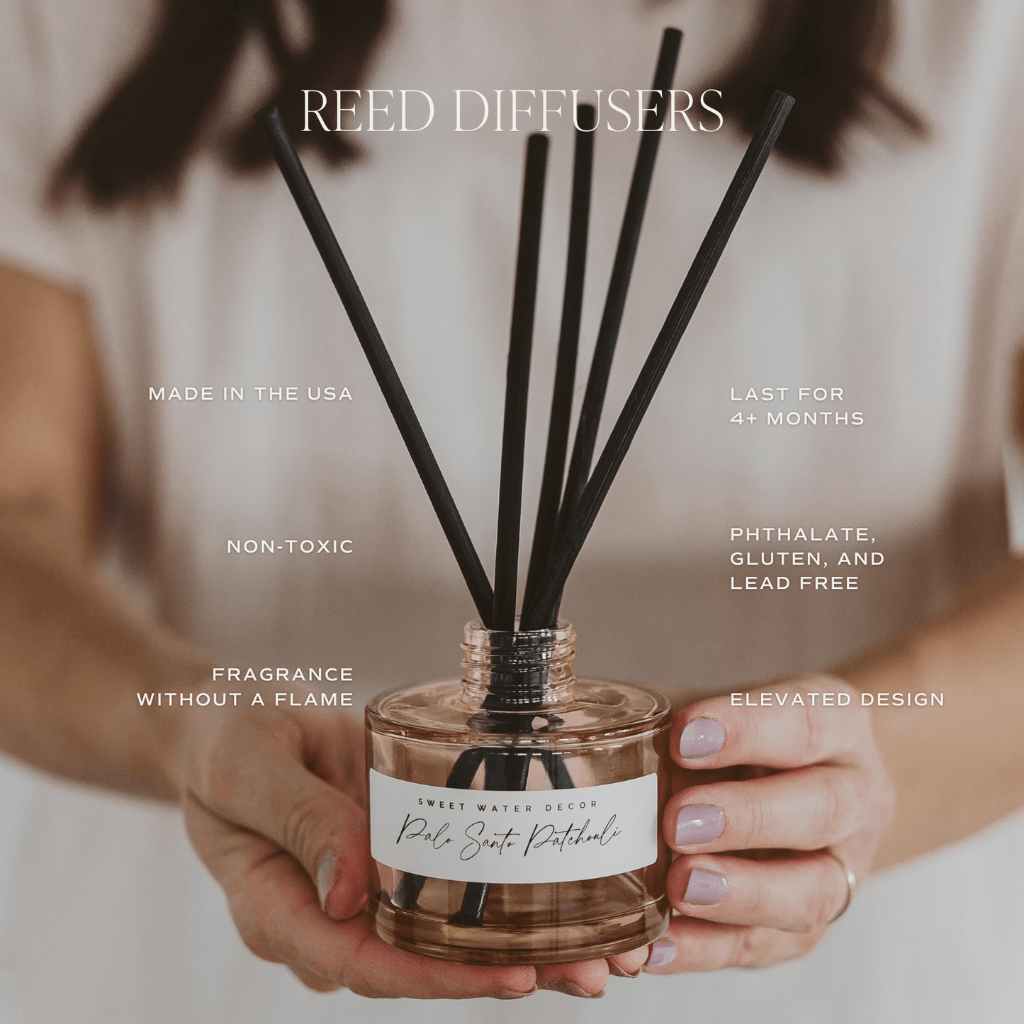 Warm and Cozy Tinted Glass Jar Reed Diffuser