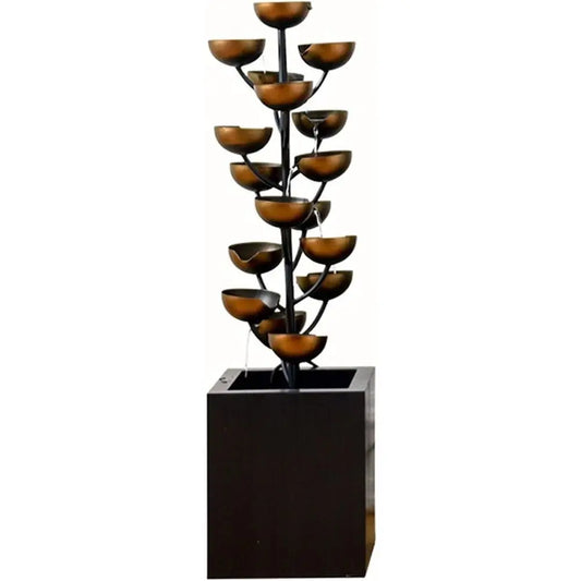 Wrought Iron Indoor Fountain Cascading Waterfall For Living Rooms