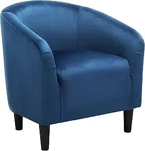 Boucle Barrel Chair With Sherpa Upholstery For Living Room