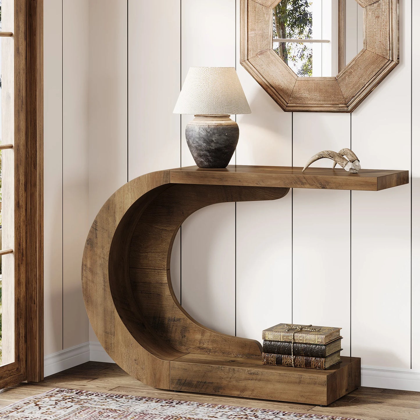 Tribesigns Mid Century Console Table For Entryway And Living Room