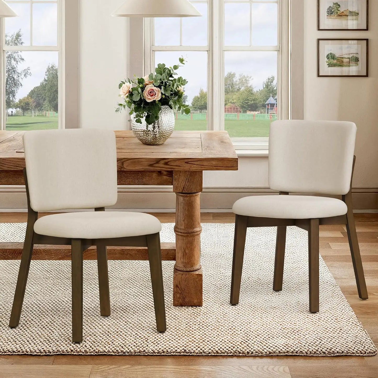 Wooden Dining Chairs Set Of 4 For Modern Farmhouse Style