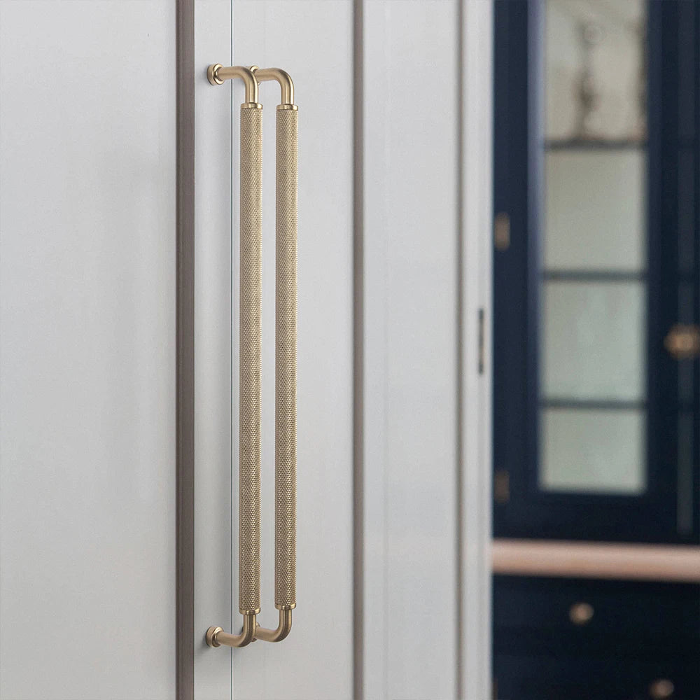 Goo-Ki Antique Brass Knurled Cabinet Pulls For Kitchen Cabinets