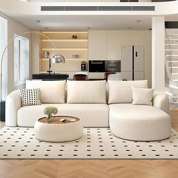 Modern Sectional Sofa L-Shape Couch For Living Room