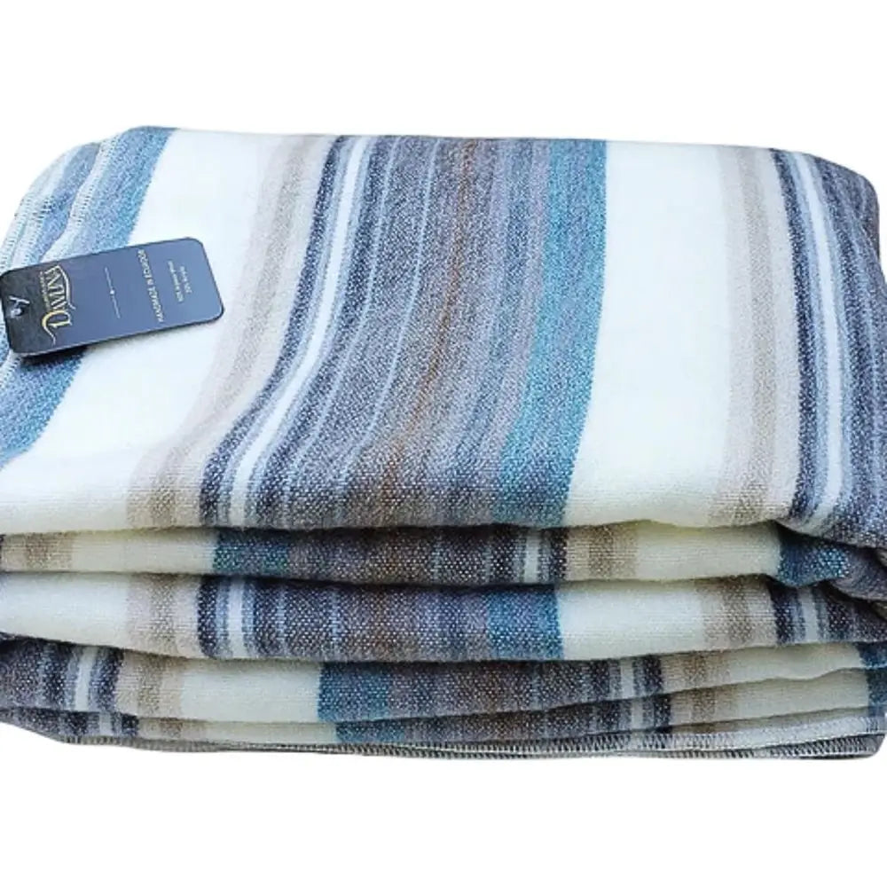 Alpaca Wool Throw Blanket Hypoallergenic Lightweight Breathable Non Itchy
