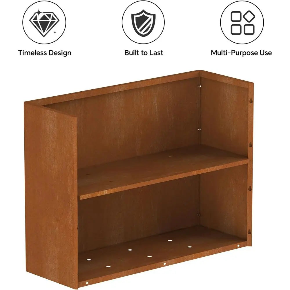 Corten Steel Planters Box Weather Resistant Garden Patio