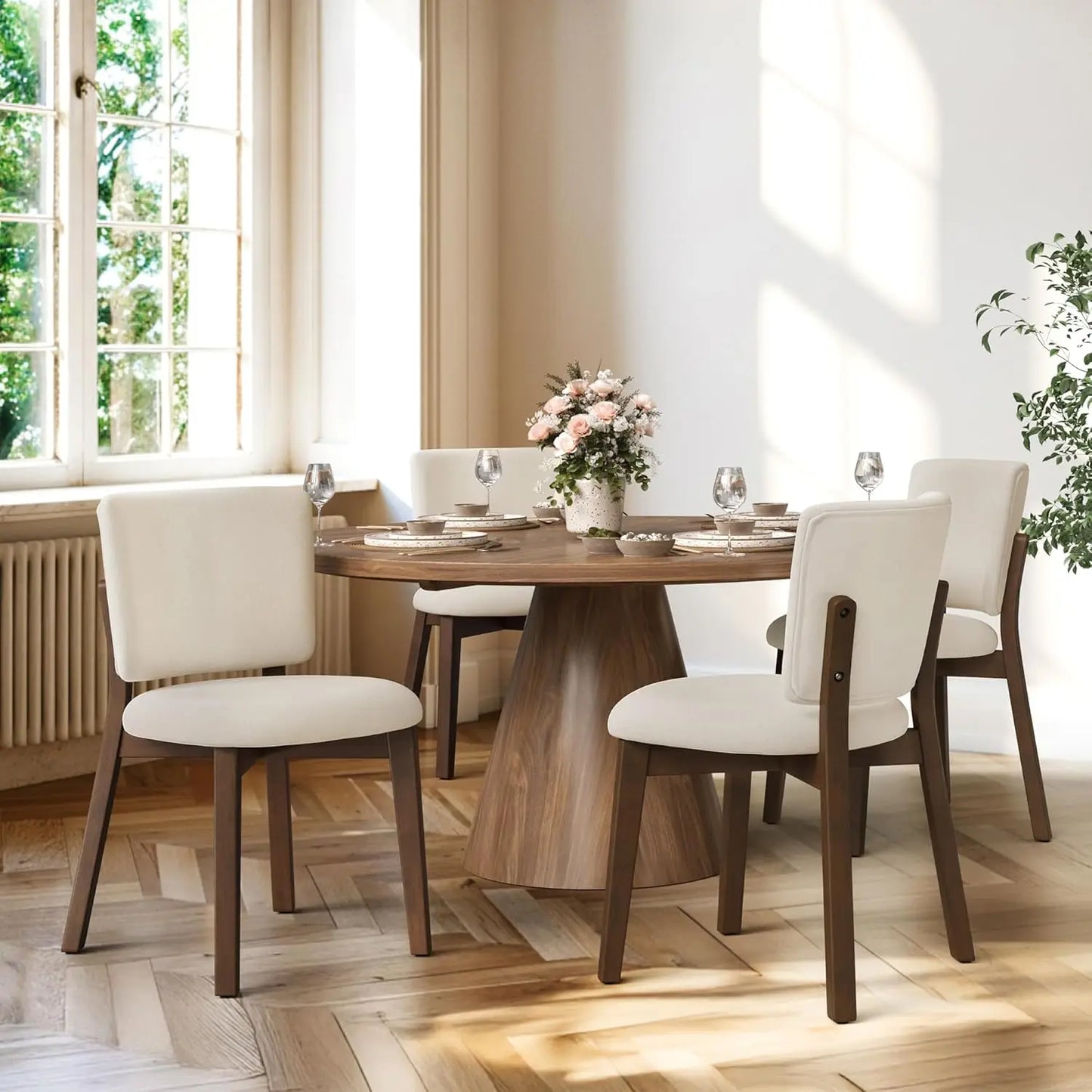 Wooden Dining Chairs Set Of 4 For Modern Farmhouse Style