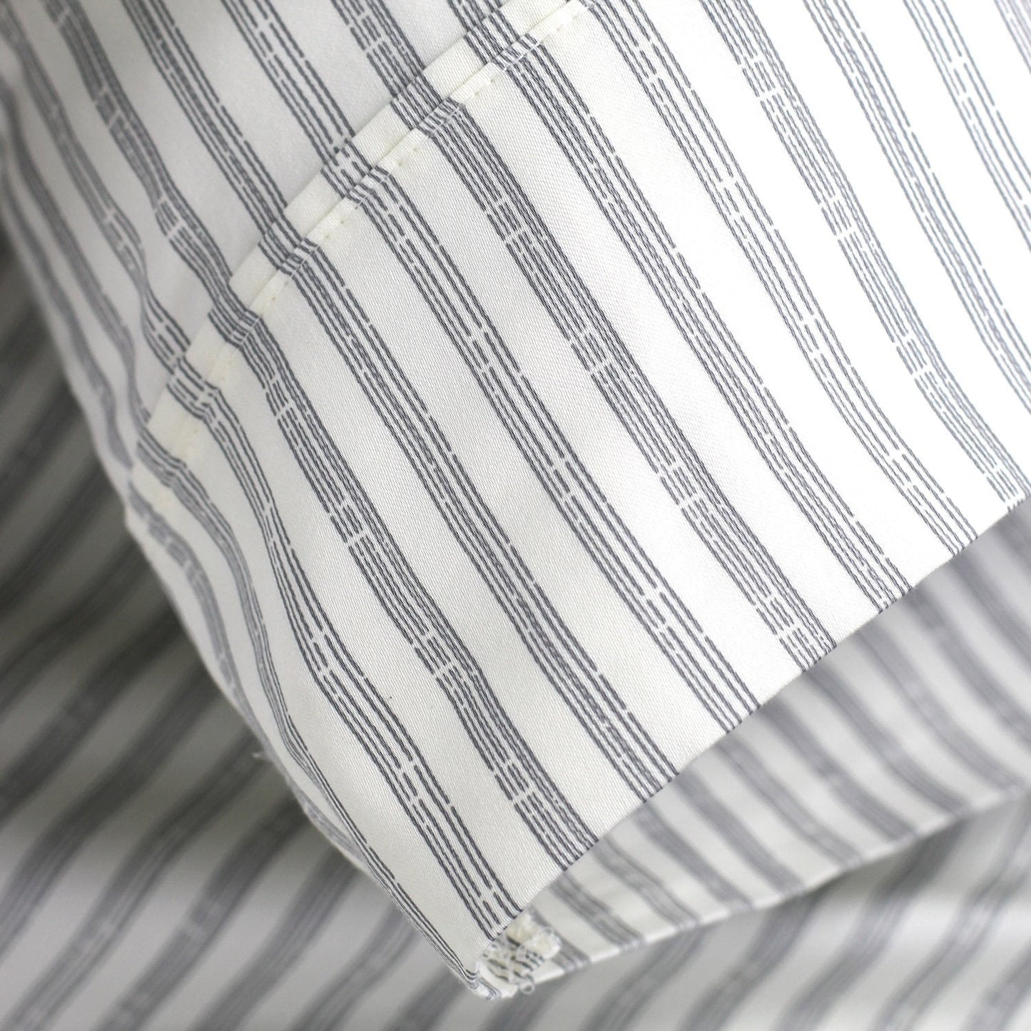 Bamboo Stripe Sheet Set In Cotton Sateen, Soft And Durable