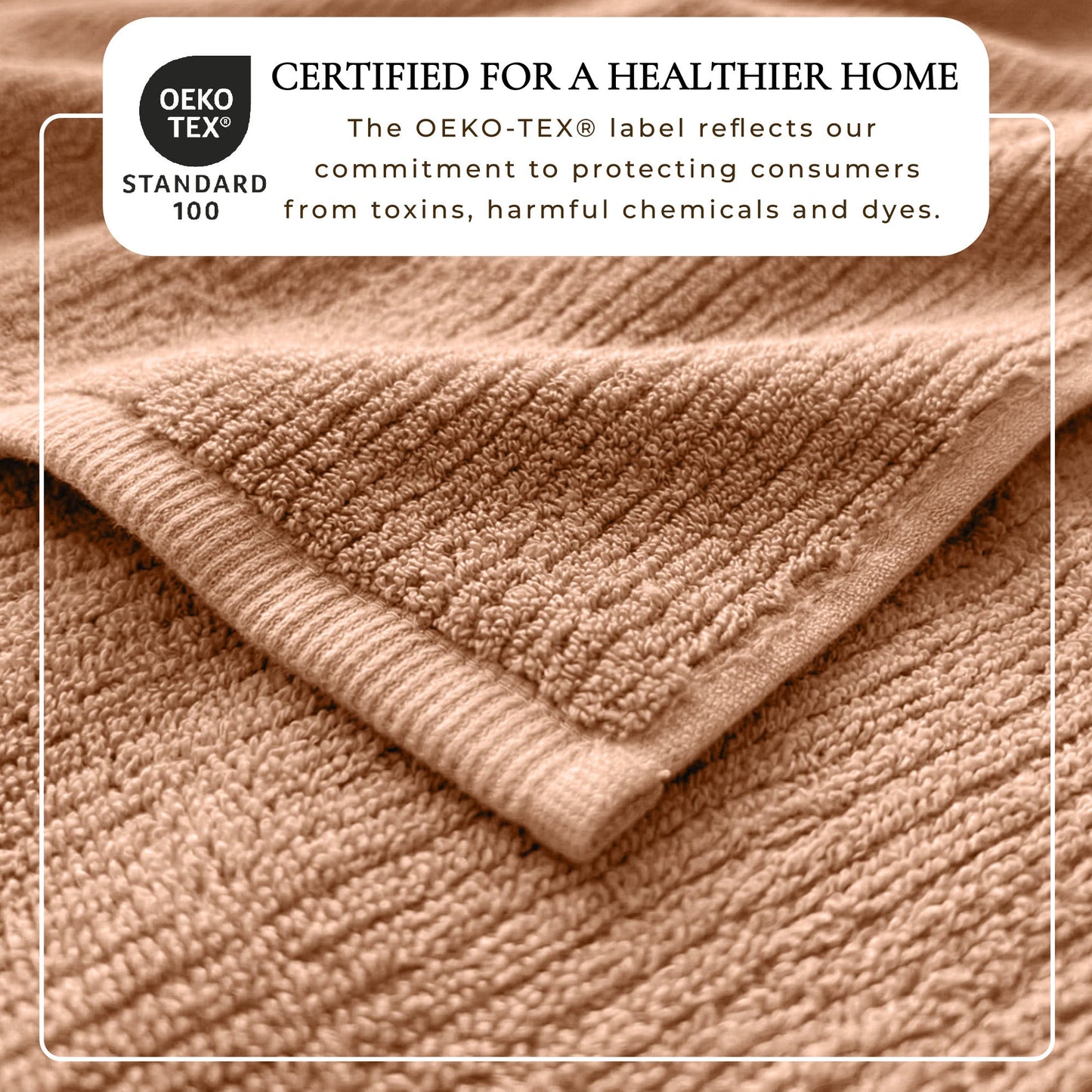 Georgiana Collection Turkish Cotton Ribbed Bath Towel Set