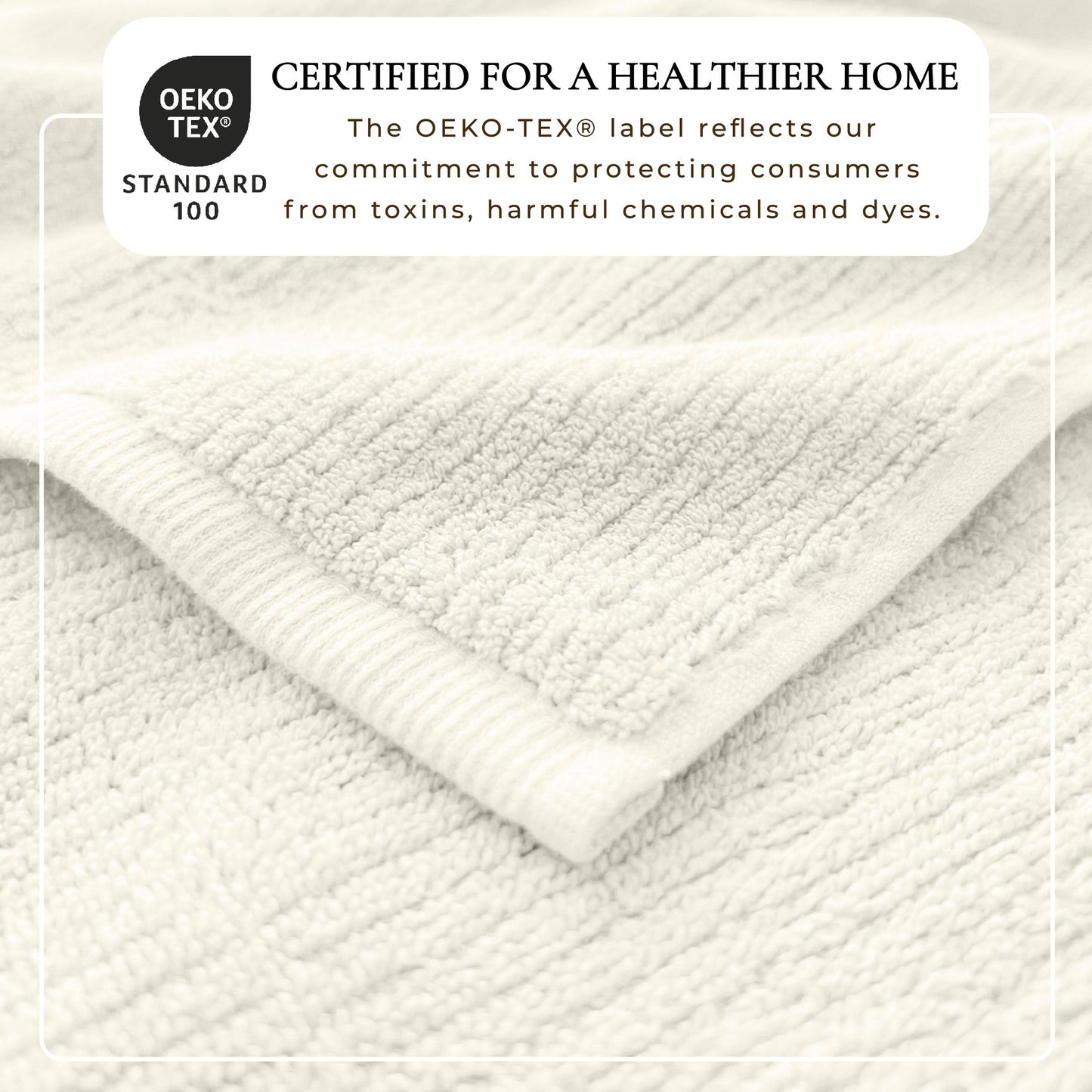Georgiana Collection Turkish Cotton Ribbed Bath Towel Set