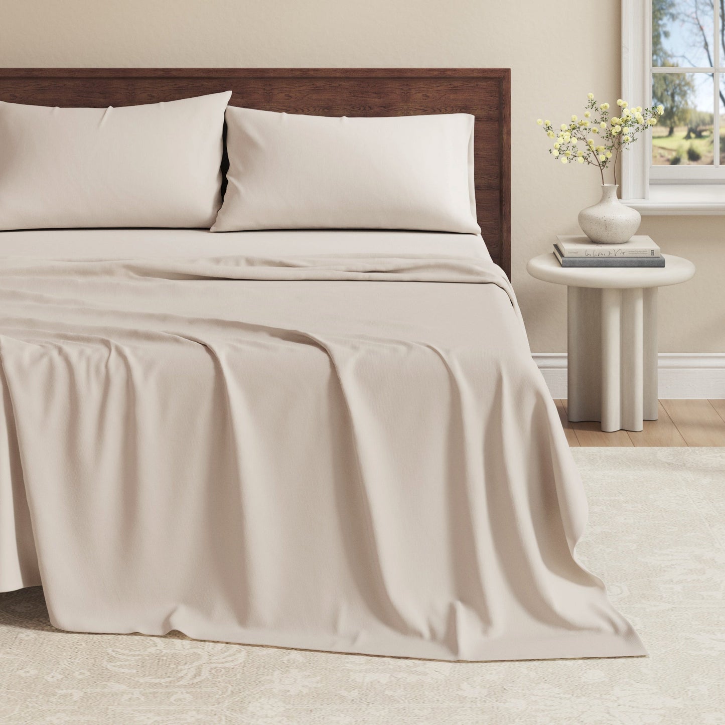 Bamboo Viscose And Cotton Jersey Knit Sheets For Breathable Comfort