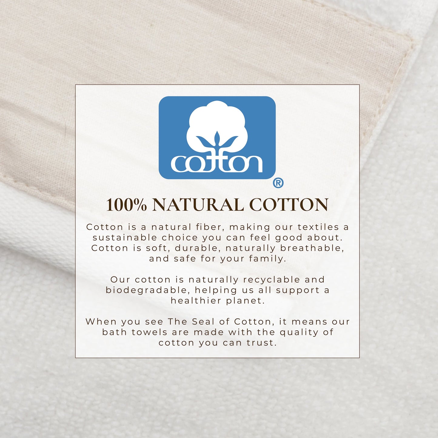 Cotton Linen Border Towel Set, Six Piece Priya Collection