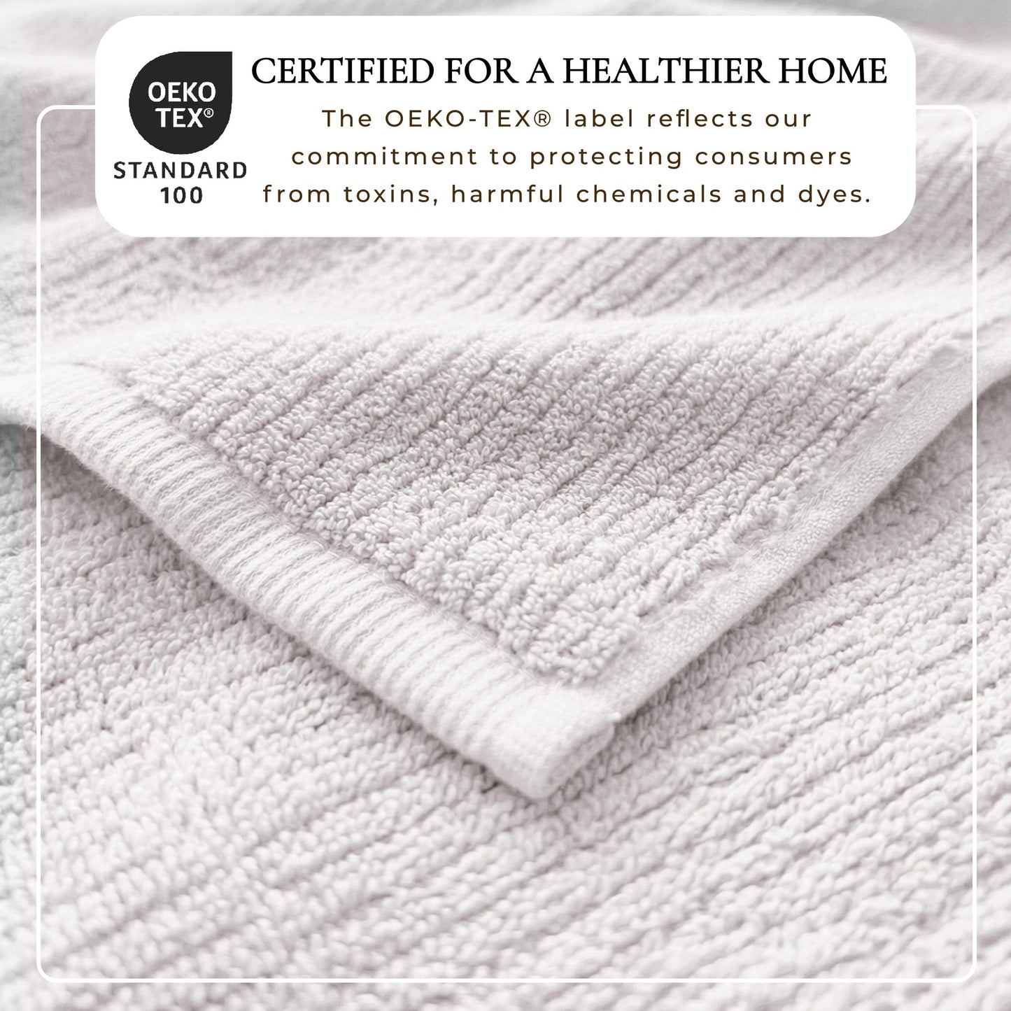 Georgiana Collection Turkish Cotton Ribbed Bath Towel Set